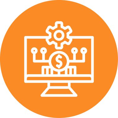 Bilgisayar vektör simgesi modern basit vektör illüstrasyonu