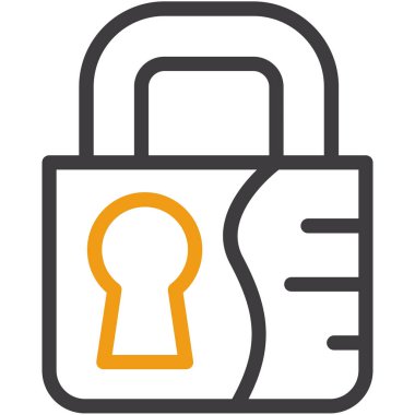 Kilit simgesini taslak biçiminde kilitle