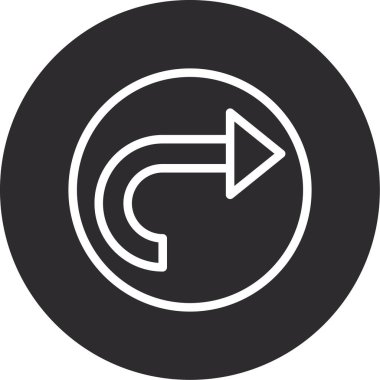 ok simgesi vektör illüstrasyonu