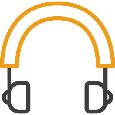 Kulaklık simgesi vektör illüstrasyon tasarımı