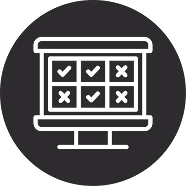 Liste vektör simgesini kontrol et