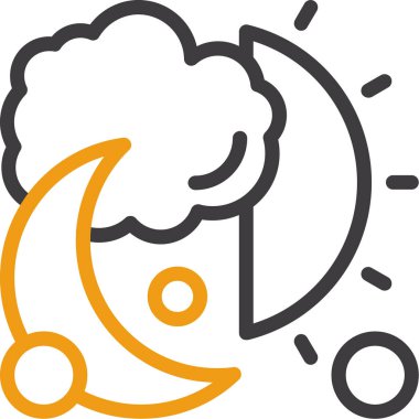 Beyin fikri ampul simgesi ana hat biçiminde