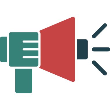 Megafon. Web simgesi basit tasarım