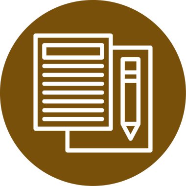 Belge simgesinin vektör illüstrasyonu