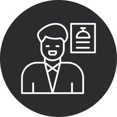 Vektör illüstrasyonu, takım elbiseli adam