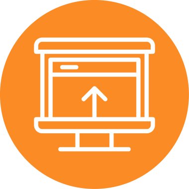 Web sayfası ikon vektör illüstrasyonu