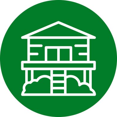 Ev simgesinin vektör illüstrasyonu