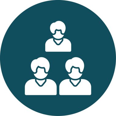 grup insanları ikon vektör illüstrasyonu