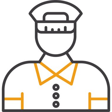 officer icon vector illustration