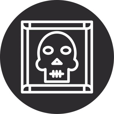 Kafatası simge vektör çizim