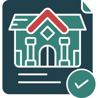 Ev. Web simgesi basit illüstrasyon