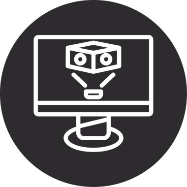 Seo simgesinin vektör illüstrasyonu