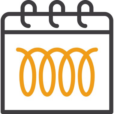 Takvim simgesi vektör illüstrasyonu