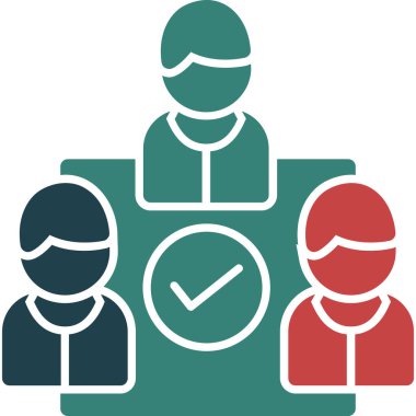 İnsanlar. Web simgesi vektör illüstrasyonu