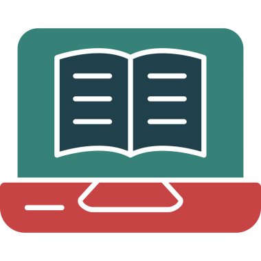 Kitaplar. Web simgesi basit illüstrasyon