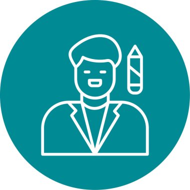 Bir insan simgesinin vektör illüstrasyonu