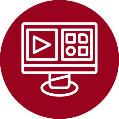 izleyici ikon vektör illüstrasyonu