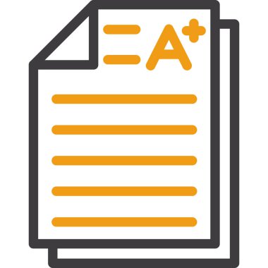 Belge. Web simgesi basit illüstrasyon