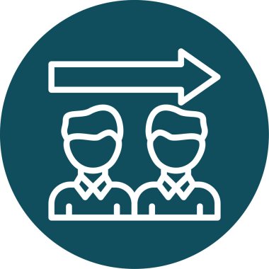 İnsan simgesinin vektör illüstrasyonu