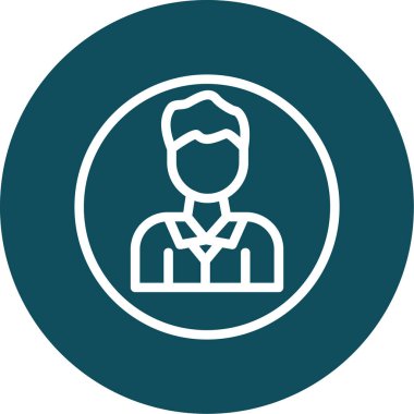 İnsan simgesinin vektör illüstrasyonu