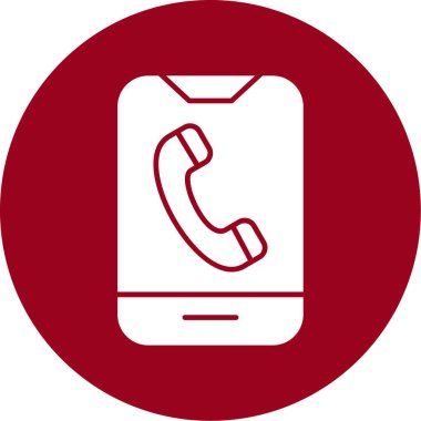 - Telefon. Web simgesi basit illüstrasyon