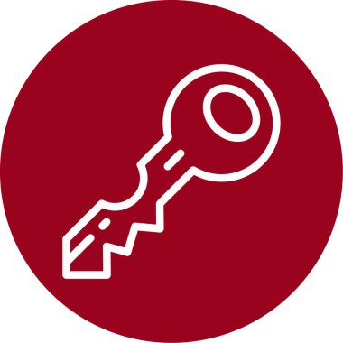 Anahtar. Web simgesi basit illüstrasyon