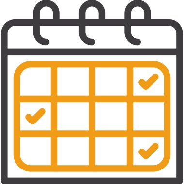 Takvim. Web simgesi basit tasarım