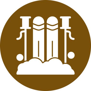 Ahşap işaret simgesinin vektör çizimi