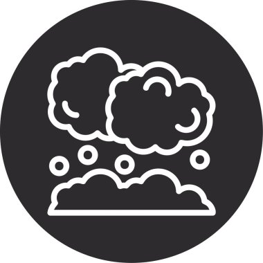 Bulut hesaplama ağı simgesi ana hat biçiminde