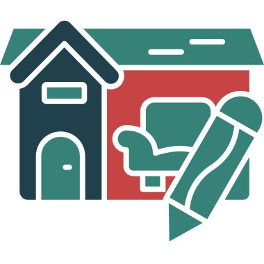 Çizgi film simgesinin vektör çizimi