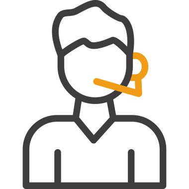 bir mikrofon simgesi ile avatar kişi