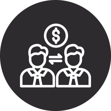 iş simgesi vektör illüstrasyonu