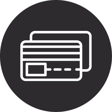 Kredi kartı vektör simgesi