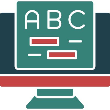 Bilgisayar simgesinin vektör illüstrasyonu