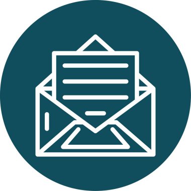 Vektör E- posta simgesi illüstrasyonu