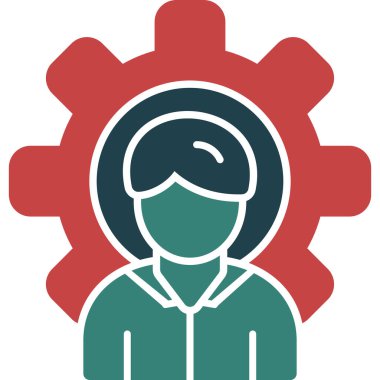 Operatör düz vektör simgesi