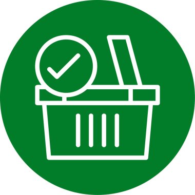 onay kutusu simgesi vektör çizimi