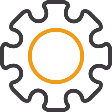 dişli simgesi vektör illüstrasyonu