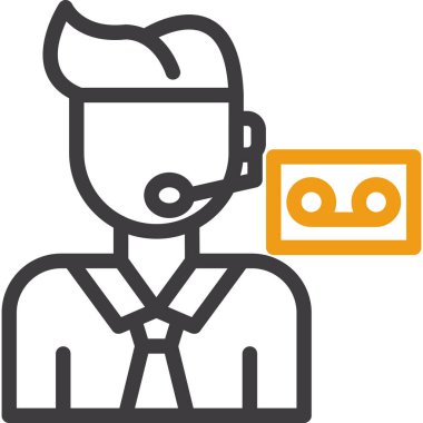 İş adamı. Web simgesi basit illüstrasyon