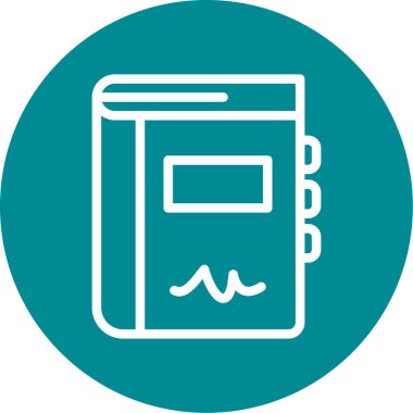 Kitap simgesinin vektör illüstrasyonu