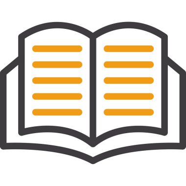 Kitap. Web simgesi basit illüstrasyon