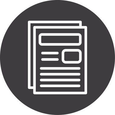 Vektör belgesi Simge illüstrasyonu