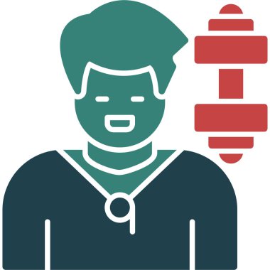 Doktor. Web simgesi basit illüstrasyon