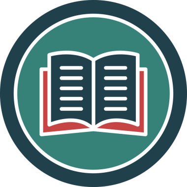 Açık kitap, kitap, vektör ikonu. kolayca değiştirilebilir ya da düzenlenebilir.