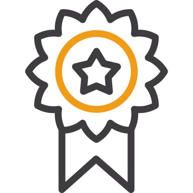 Rozet simge vektör çizim