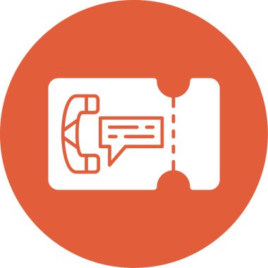 Telefon simgesinin vektör illüstrasyonu