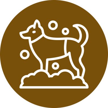 köpek simgesi vektör illüstrasyonu