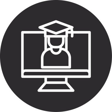 vektör mezuniyet simgesi çizimi