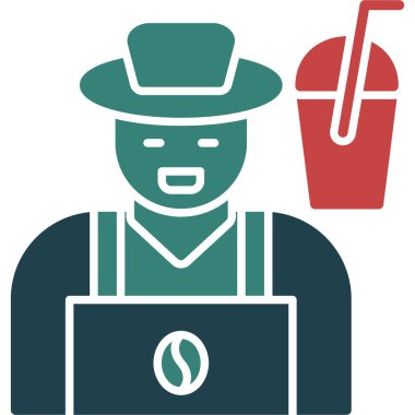 Şapkalı bir adamın vektör çizimi