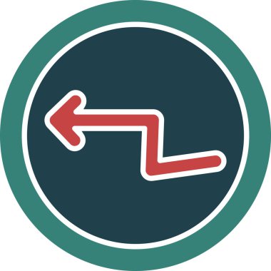 Ok. Web simgesi basit illüstrasyon